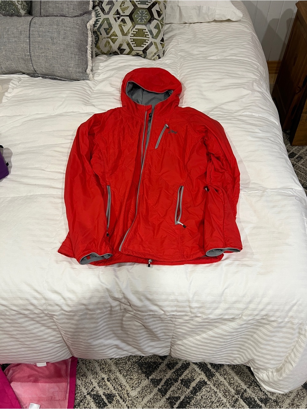 Outdoor Research Red Hooded Men's Rain Jacket